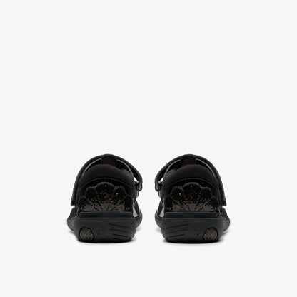 Relda Gem Kid Black Patent - Clarks Kids