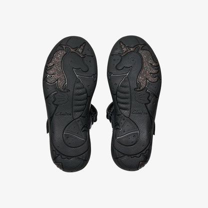 Relda Gem Kid Black Patent - Clarks Kids