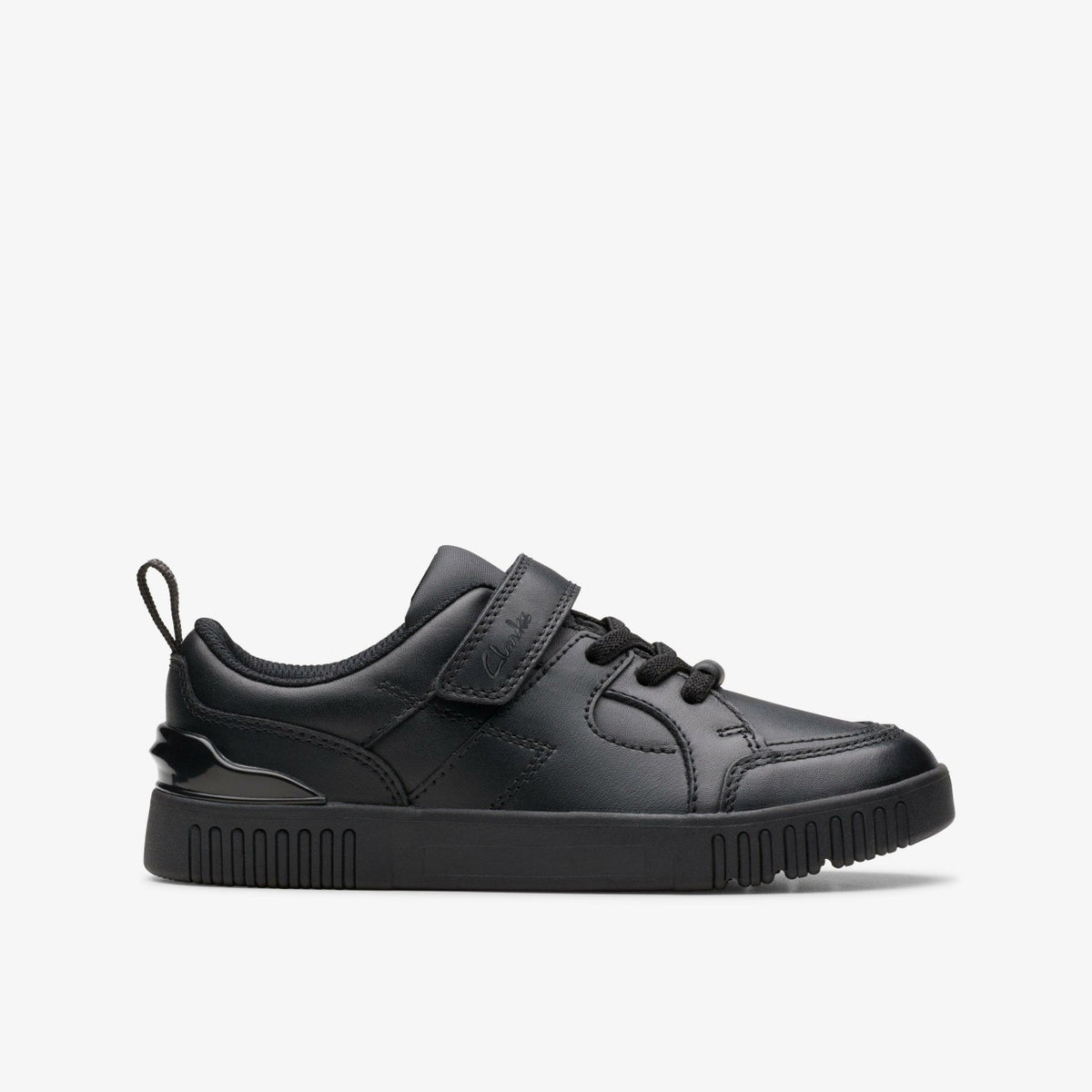 Oslo Flare Kid Black Leather - Clarks Kids