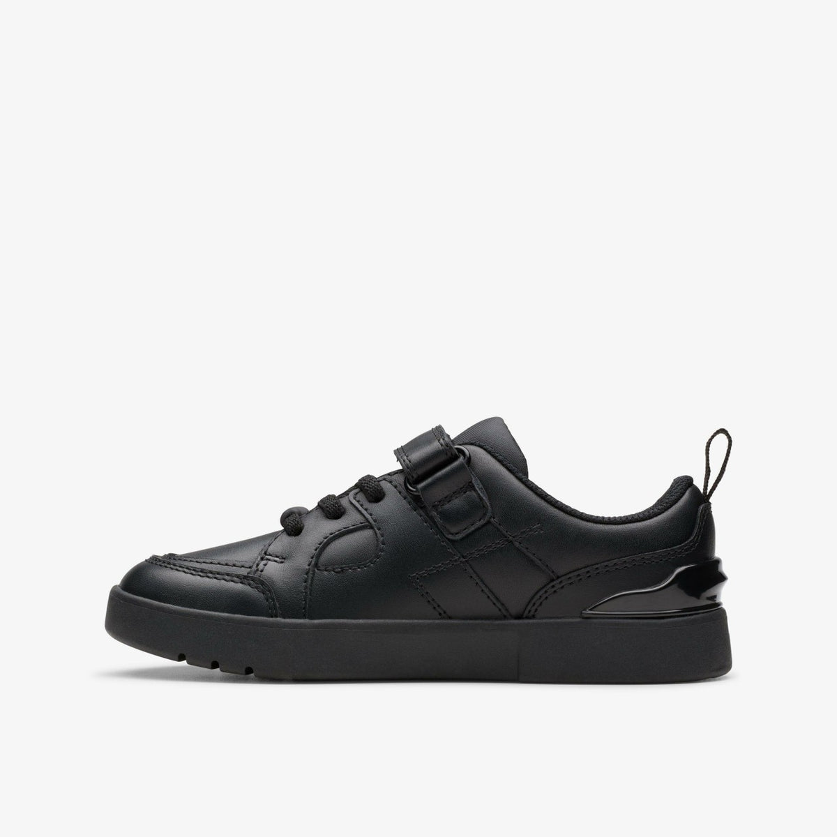 Oslo Flare Kid Black Leather - Clarks Kids