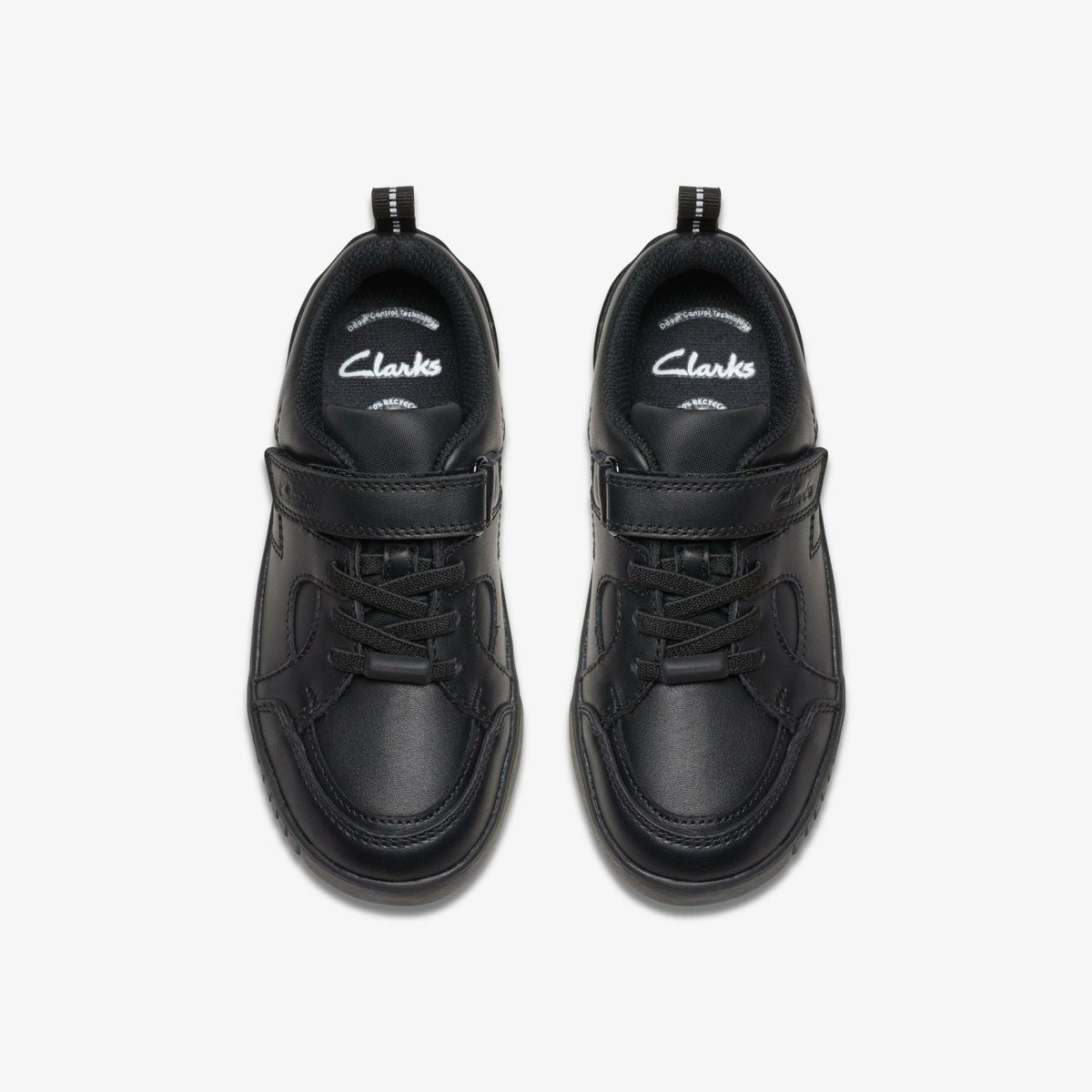 Oslo Flare Kid Black Leather - Clarks Kids