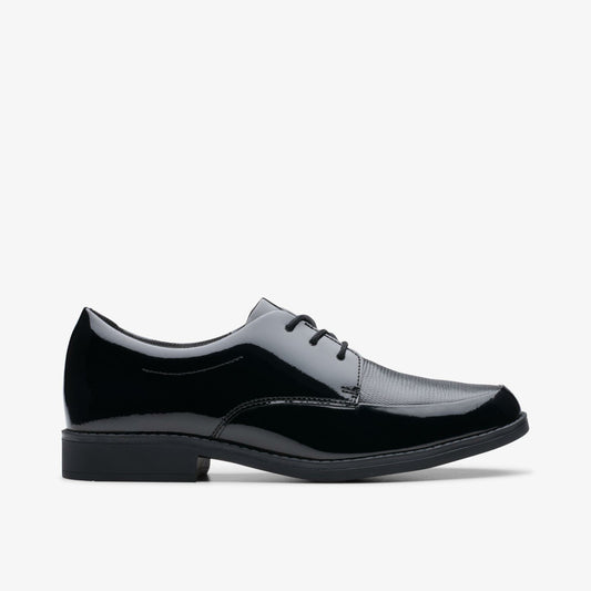 Aubrie Dress Youth Black Patent - Clarks Kids