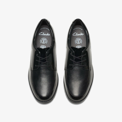 Aubrie Dress Youth Black Patent - Clarks Kids