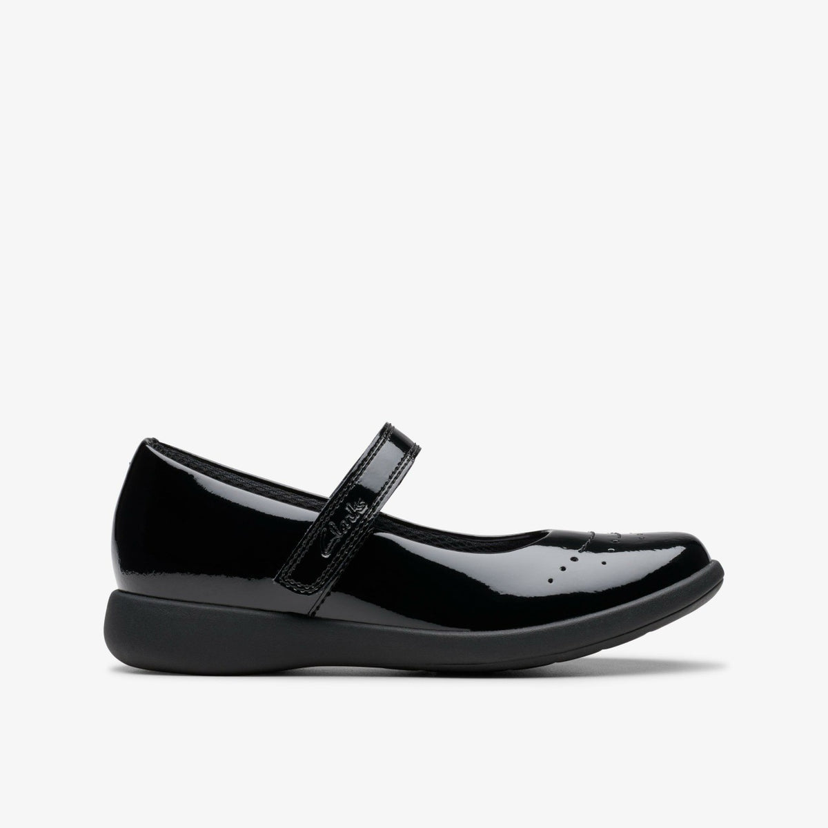 Etch Gem Kid Black Patent - Clarks Kids