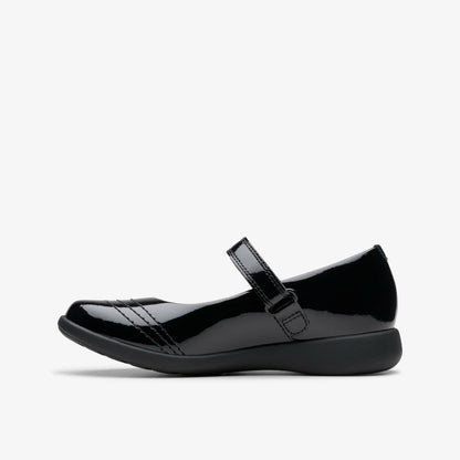 Etch Gem Kid Black Patent - Clarks Kids