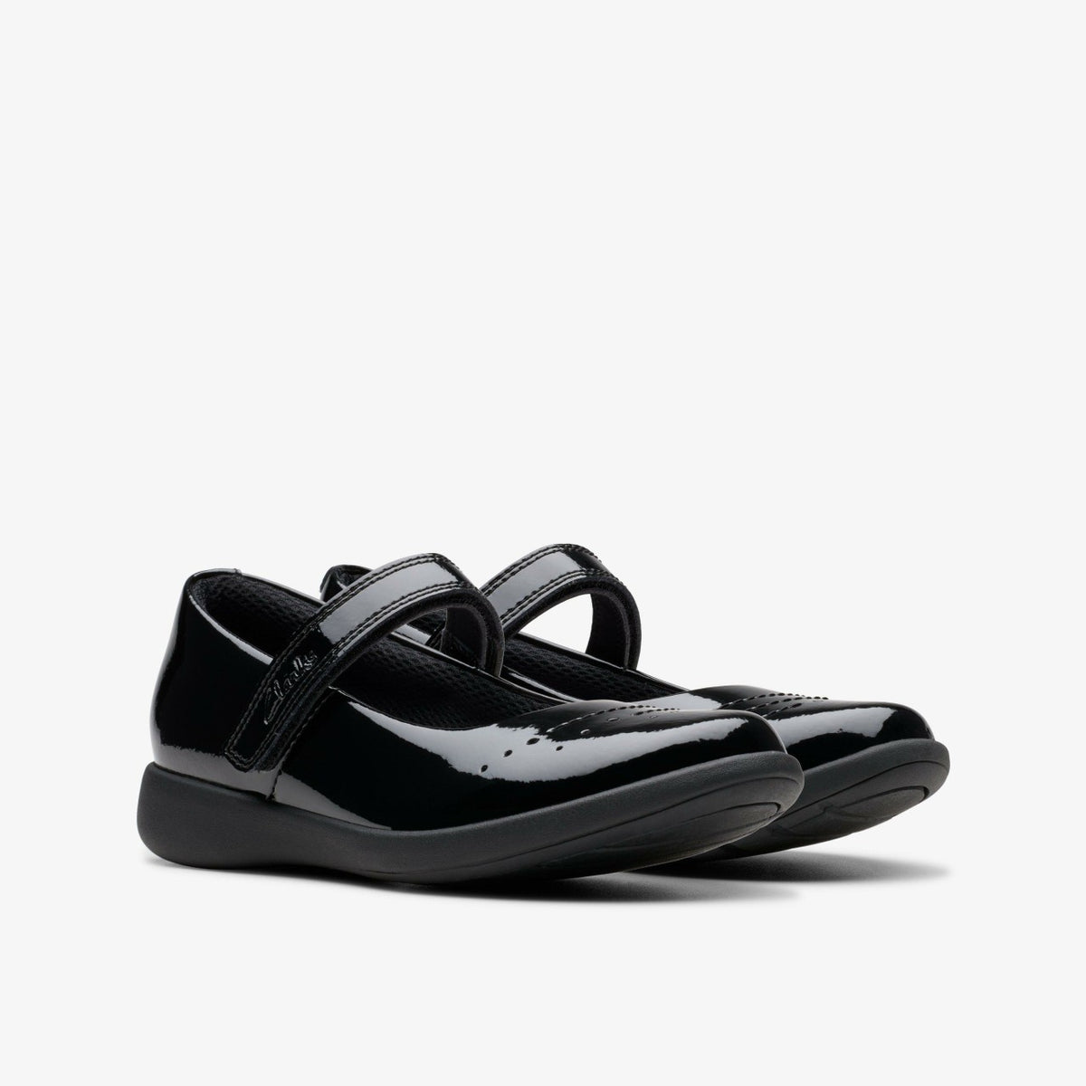 Etch Gem Kid Black Patent - Clarks Kids