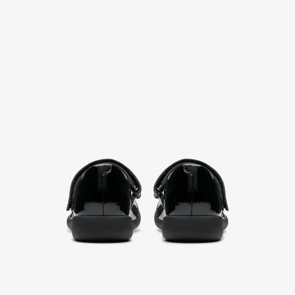 Etch Gem Kid Black Patent - Clarks Kids