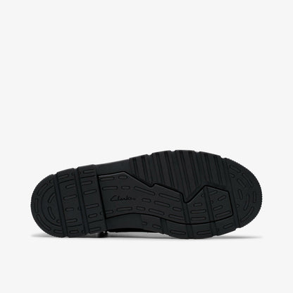 Lorcam Trail Youth Black Leather - Clarks Kids