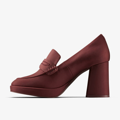 Martine Rose Loafer 2 Oxblood Textile - Clarks Women