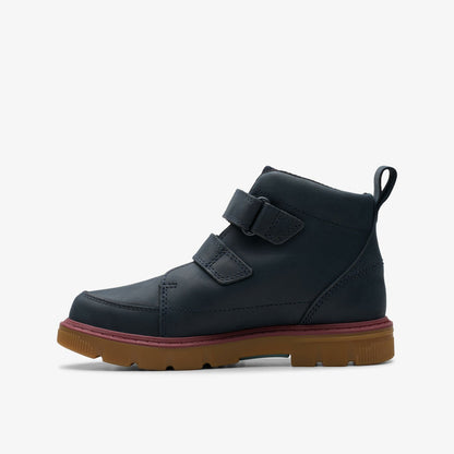 Lorcam Hi Older Navy - Clarks Kids