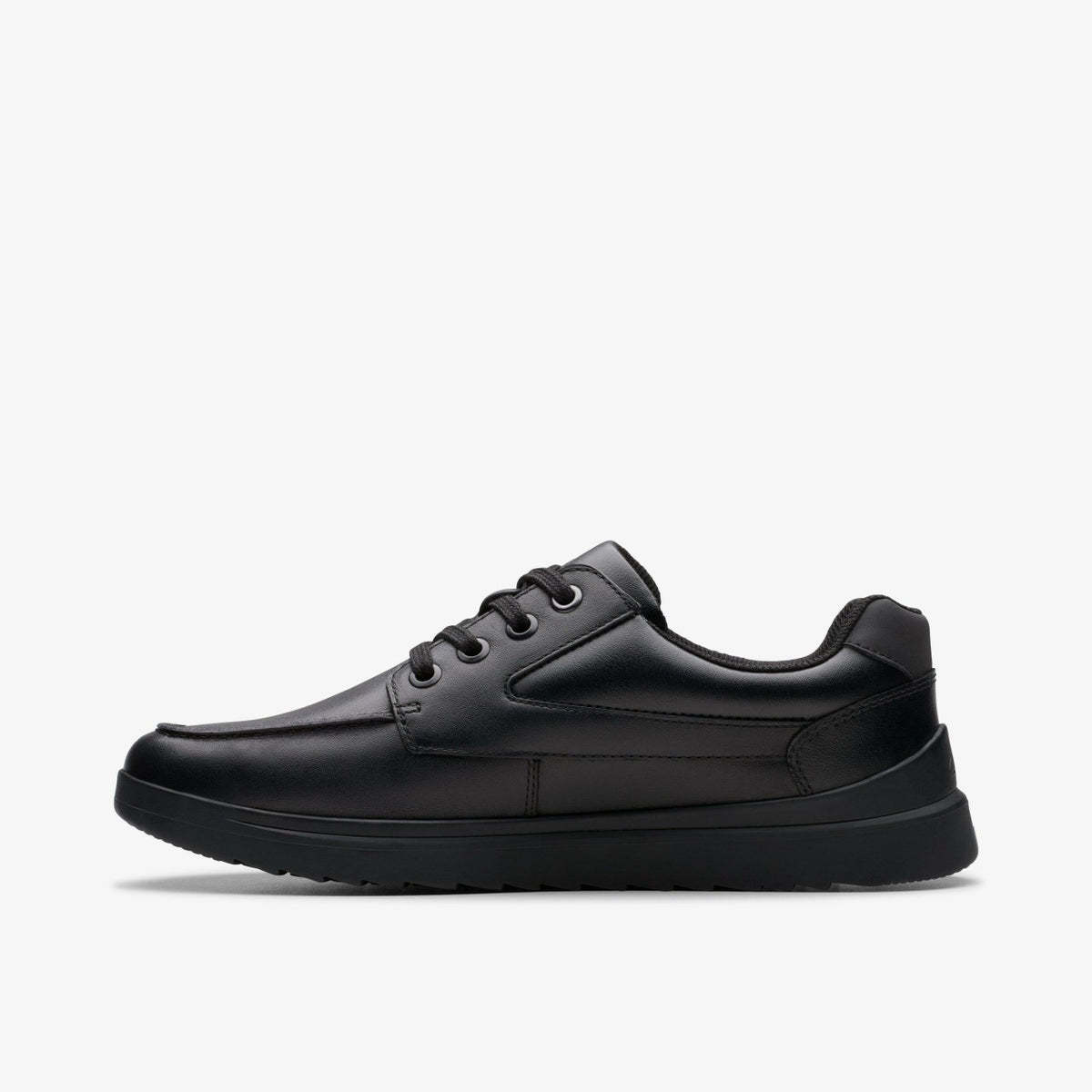 Keelan Flare Youth Black Leather - Clarks Kids