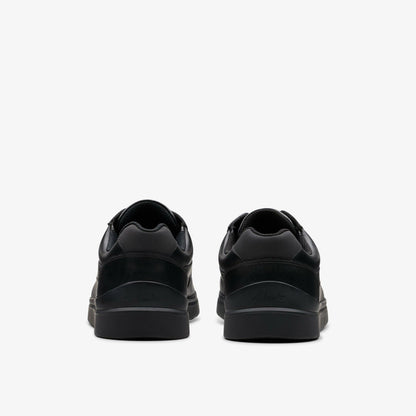 Keelan Flare Youth Black Leather - Clarks Kids