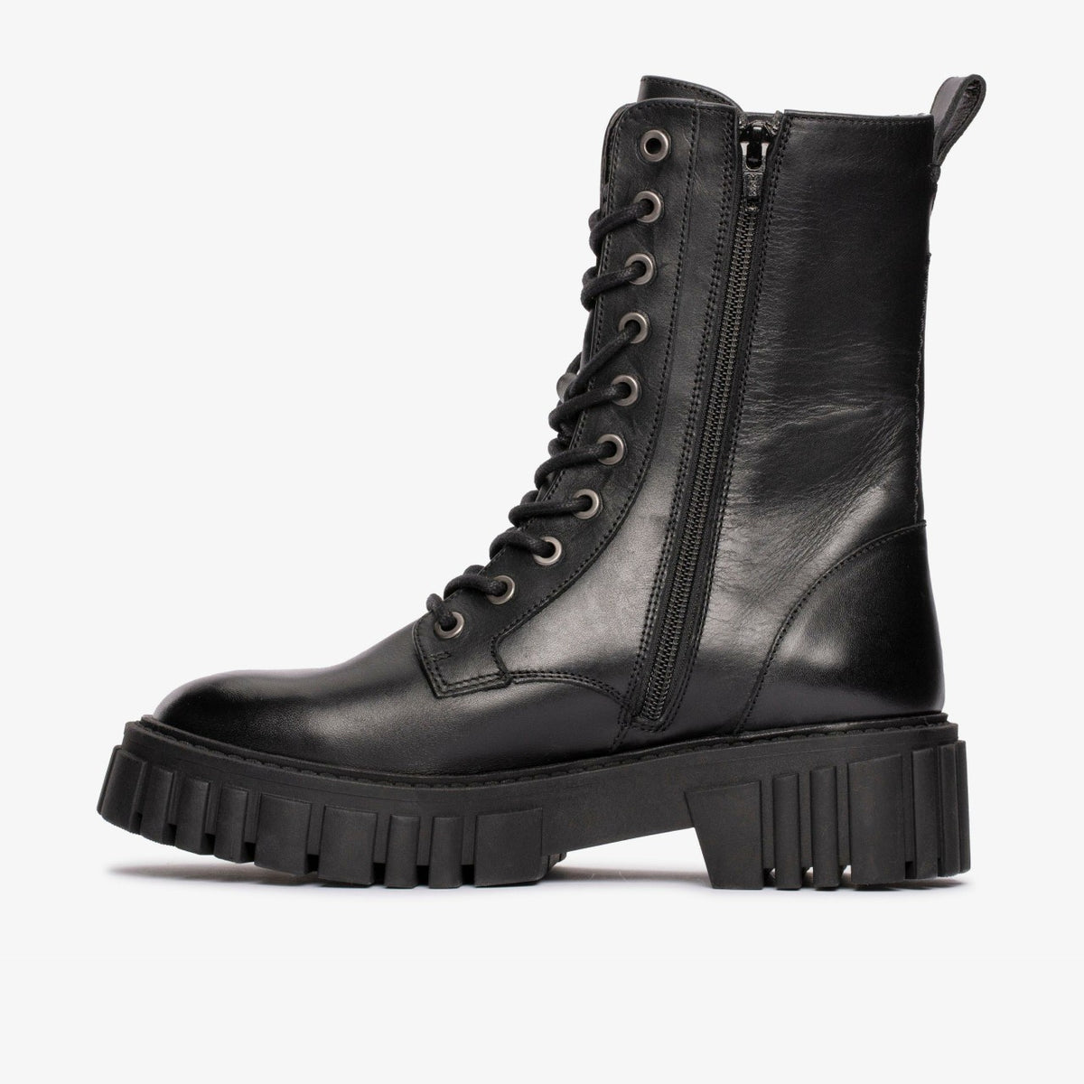 Page Lace Boot Black Leather - Clarks Women