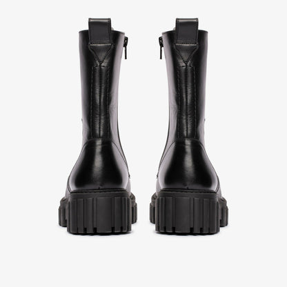 Page Lace Boot Black Leather - Clarks Women
