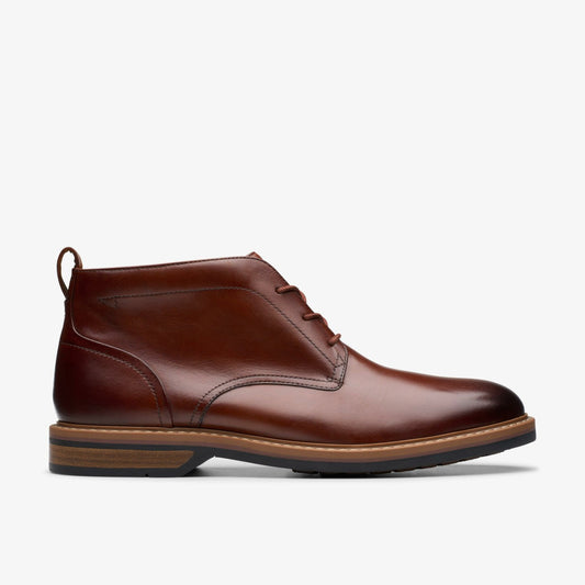 Aldwin Chukka Mid Tan Leather - Clarks Men