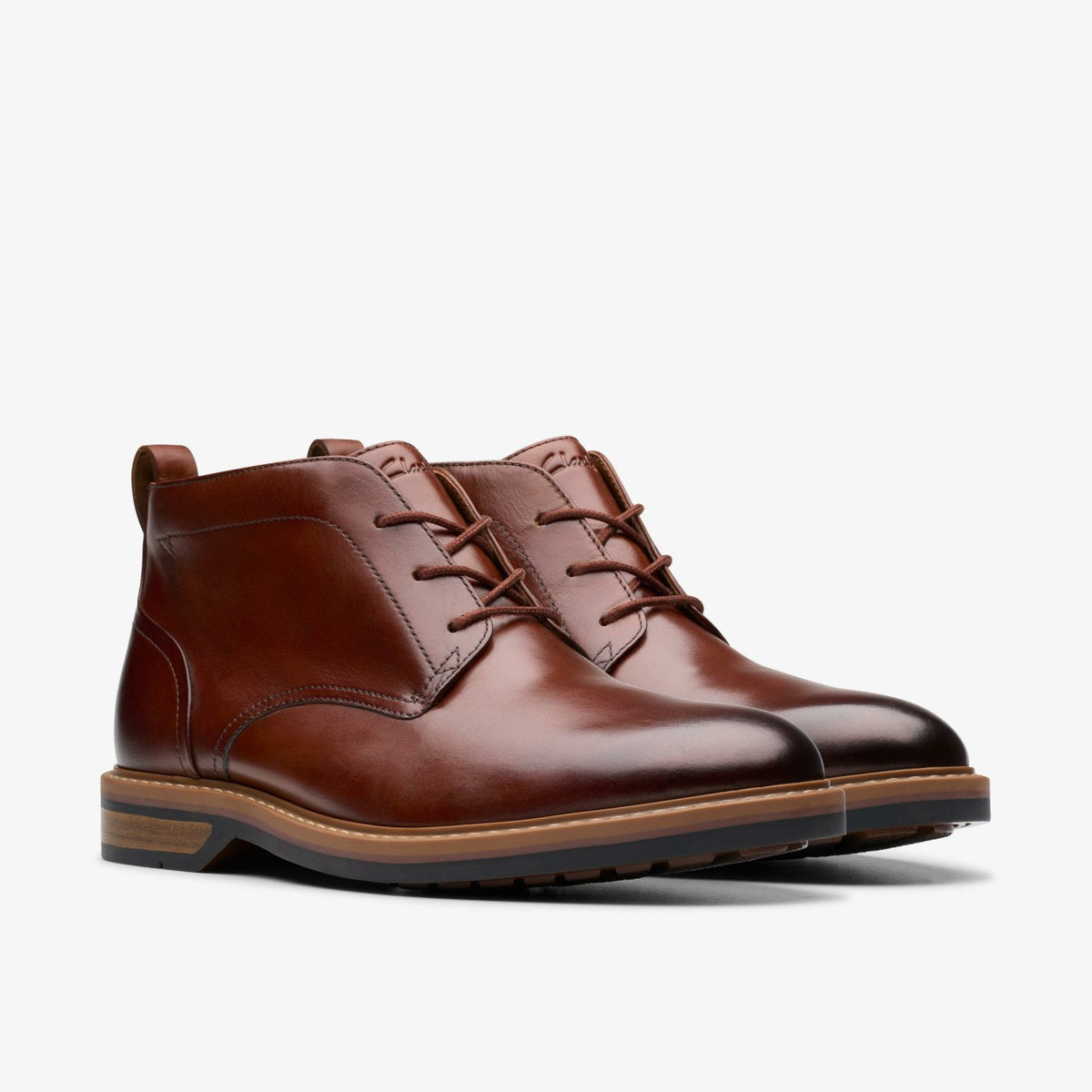 Aldwin Chukka Mid Tan Leather - Clarks Men