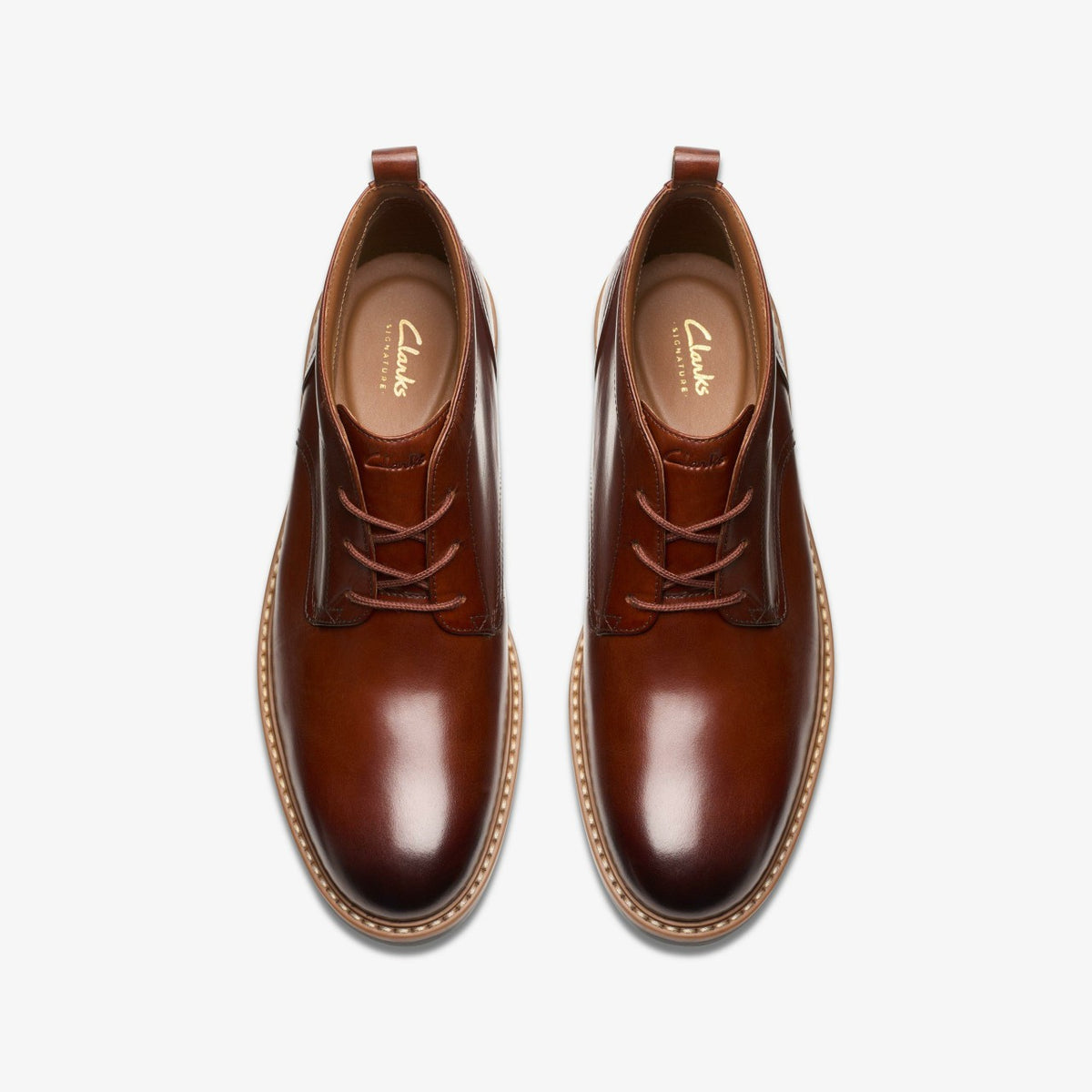 Aldwin Chukka Mid Tan Leather - Clarks Men