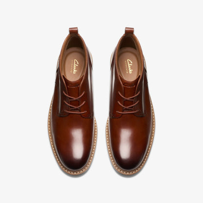 Aldwin Chukka Mid Tan Leather - Clarks Men