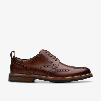 Aldwin Limit Brogue Mid Tan Leather - Clarks Men