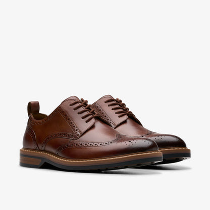 Aldwin Limit Brogue Mid Tan Leather - Clarks Men