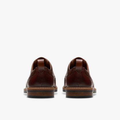 Aldwin Limit Brogue Mid Tan Leather - Clarks Men
