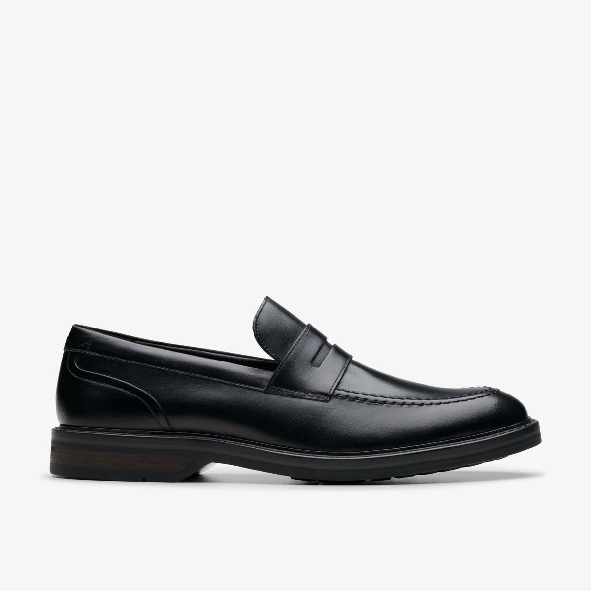 Aldwin Step Loafer Black Leather - Clarks Men