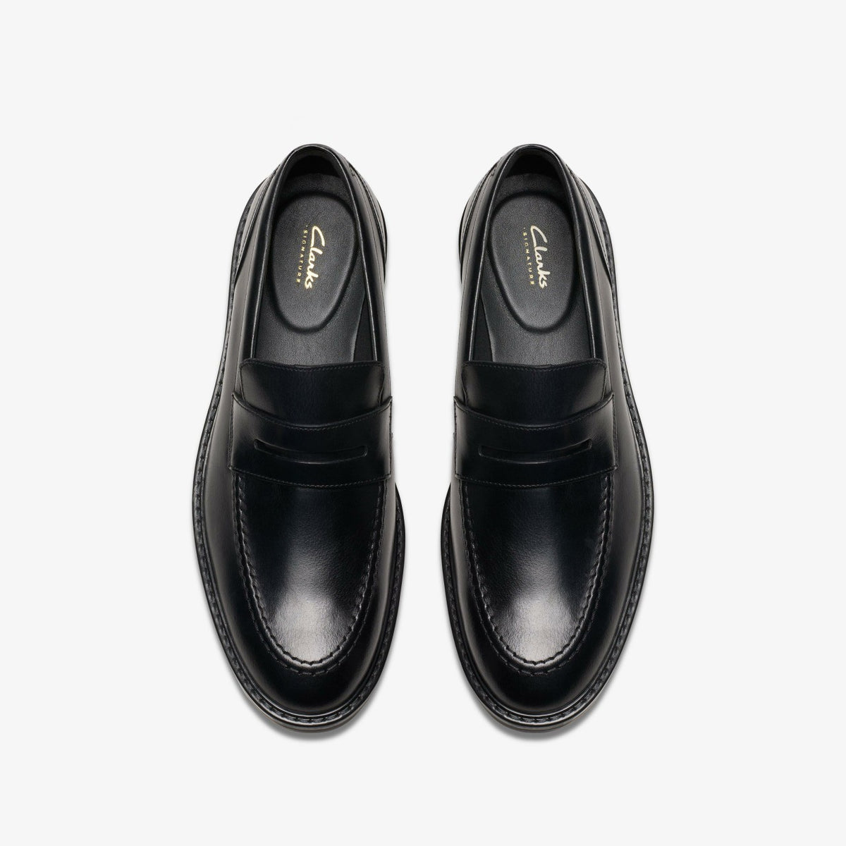 Aldwin Step Loafer Black Leather - Clarks Men