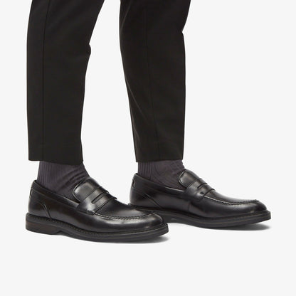 Aldwin Step Loafer Black Leather - Clarks Men