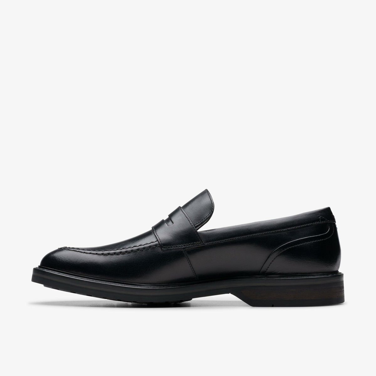 Aldwin Step Loafer Black Leather - Clarks Men