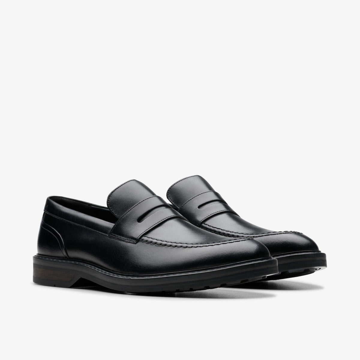 Aldwin Step Loafer Black Leather - Clarks Men