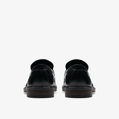 Aldwin Step Loafer Black Leather - Clarks Men