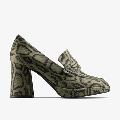 Martine Rose Loafer 2 Green Textile - Clarks Women