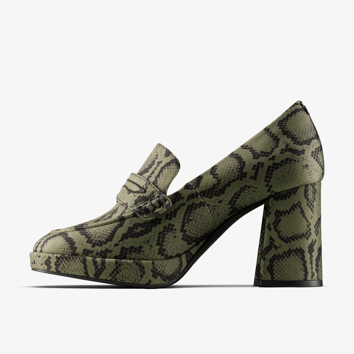 Martine Rose Loafer 2 Green Textile - Clarks Women