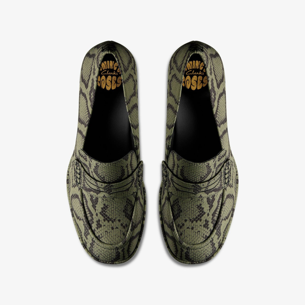 Martine Rose Loafer 2 Green Textile - Clarks Women