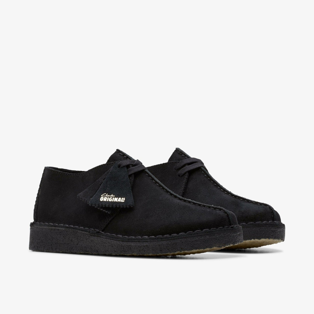 Desert Trek Black Suede - Clarks Women
