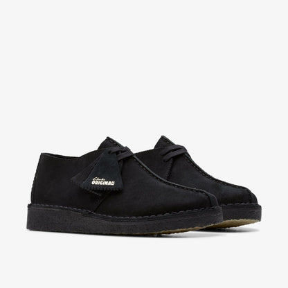 Desert Trek Black Suede - Clarks Women