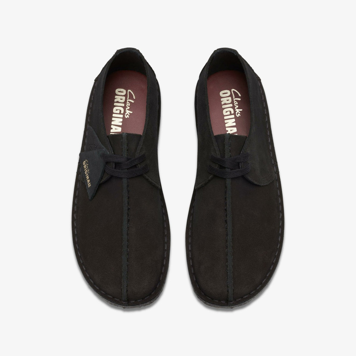 Desert Trek Black Suede - Clarks Men