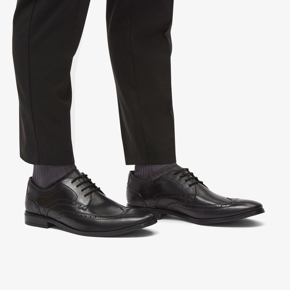Brandon Limit Brogue Black Leather - Clarks Men