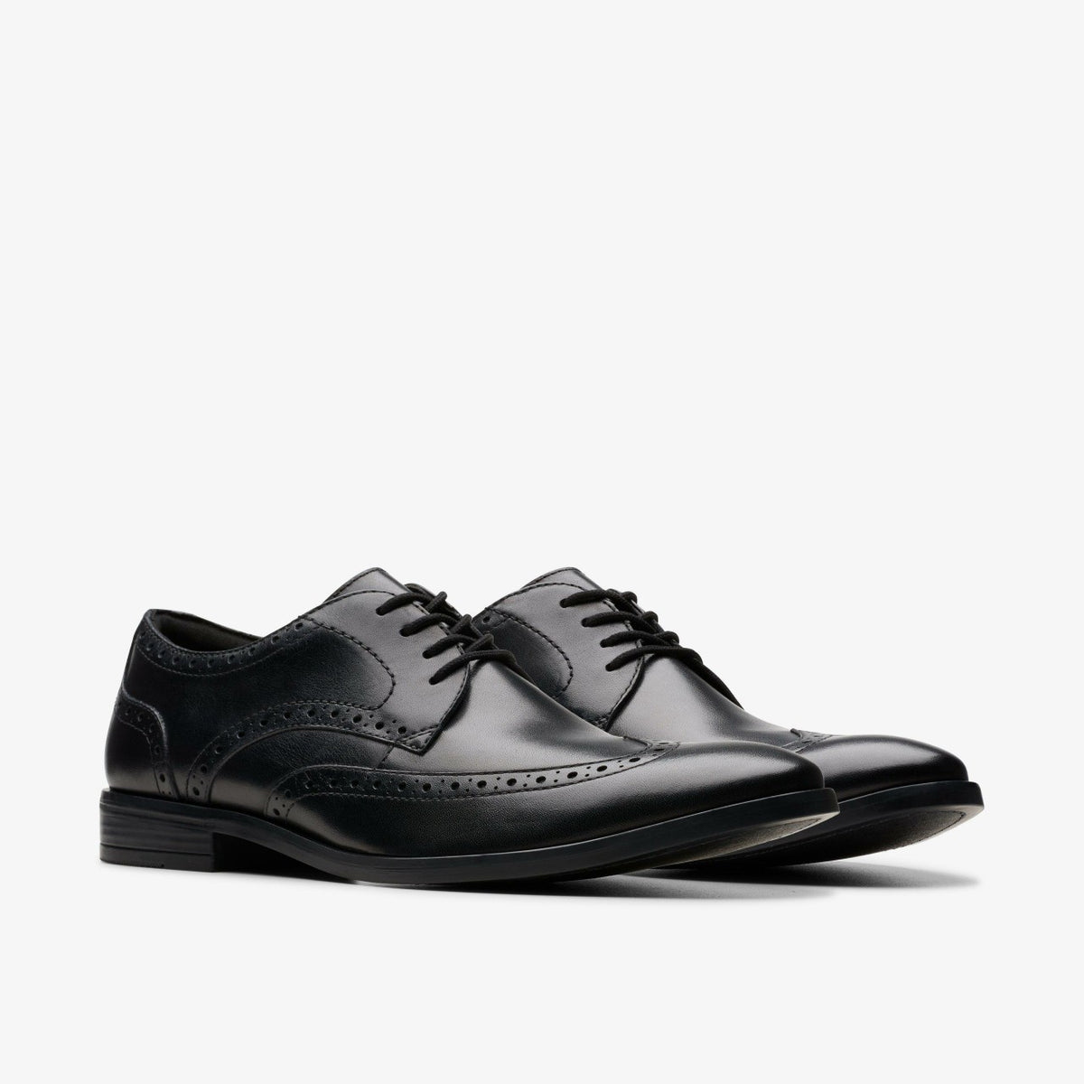 Brandon Limit Brogue Black Leather - Clarks Men