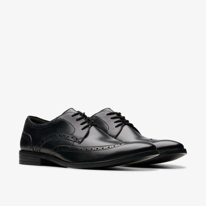 Brandon Limit Brogue Black Leather - Clarks Men