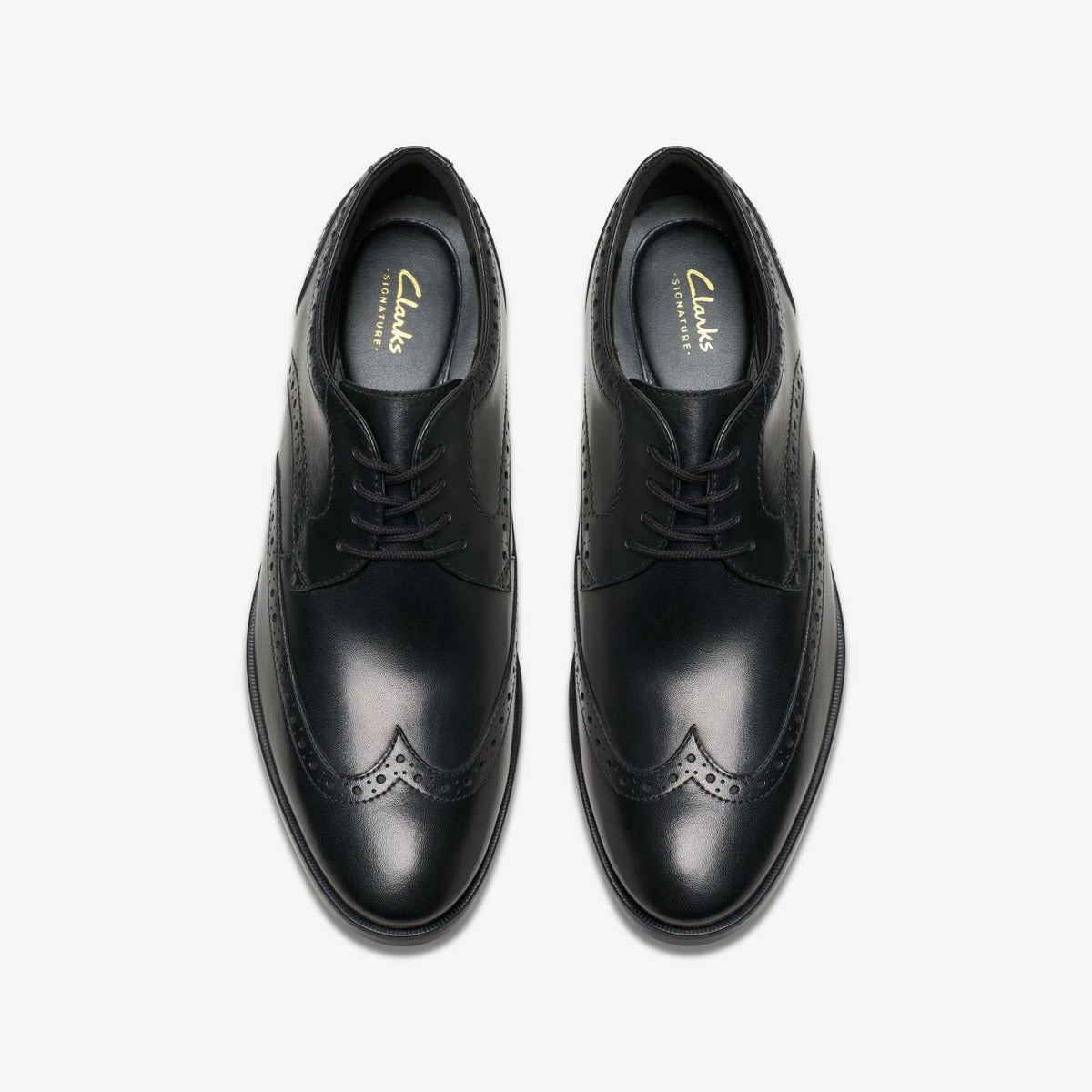 Brandon Limit Brogue Black Leather - Clarks Men