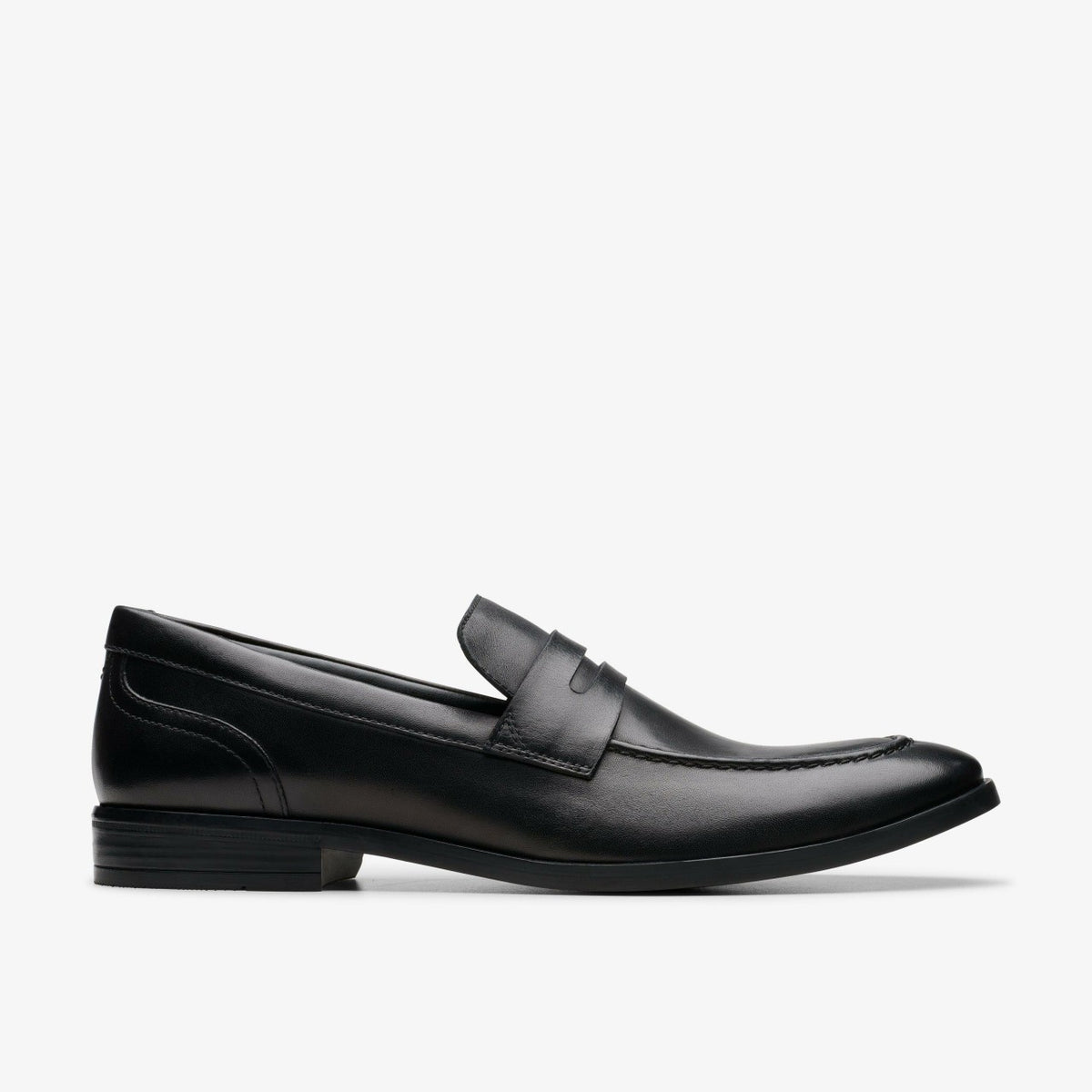 Brandon Step Loafer Black Leather - Clarks Men