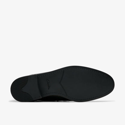 Brandon Step Loafer Black Leather - Clarks Men