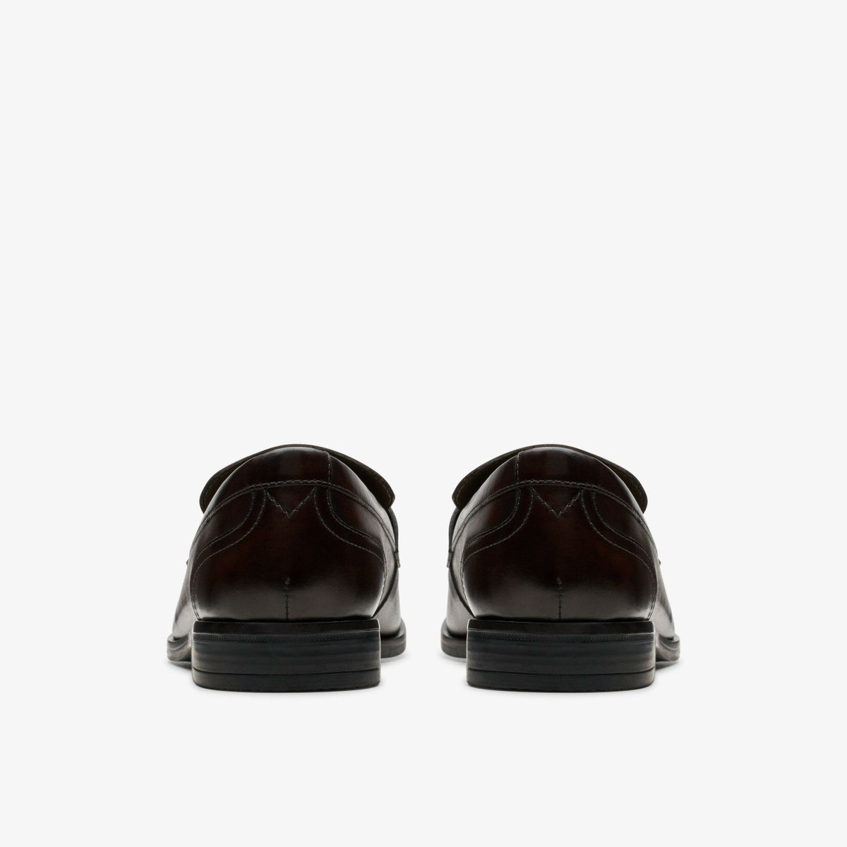 Brandon Step Loafer Dark Brown Leather - Clarks Men