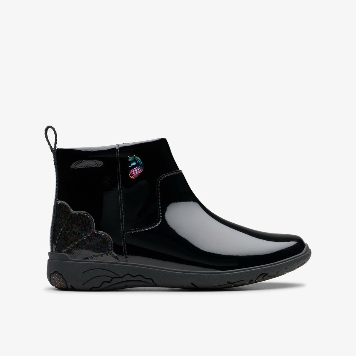 Relda Glow Kid Black - Clarks Kids