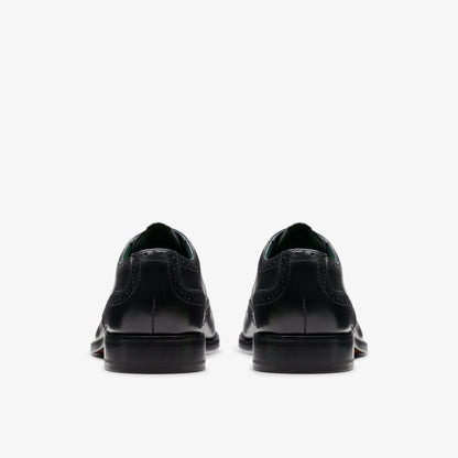 Craft James Tip Brogue Black Leather - Clarks Men