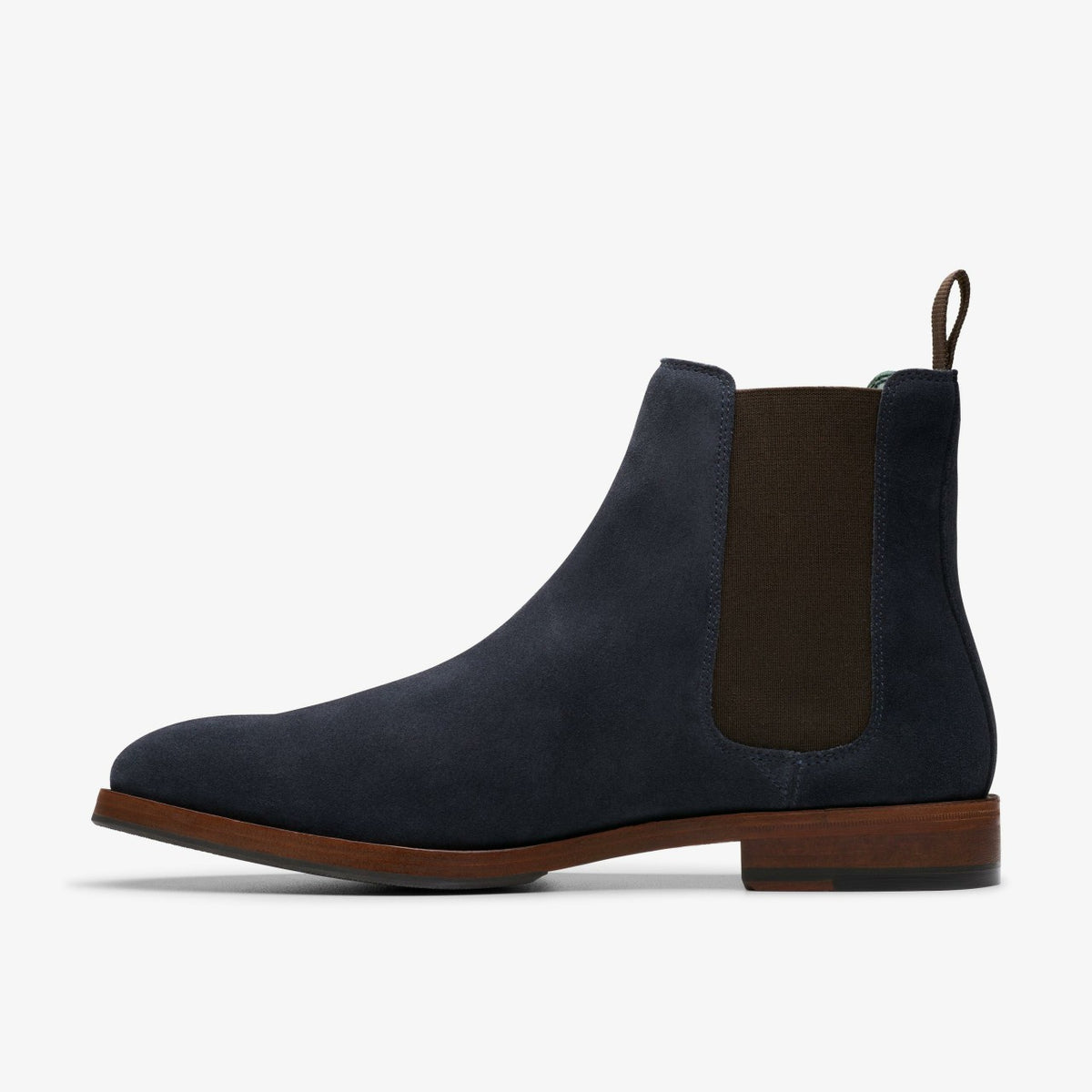 Craft James Top Chelsea Boot Navy Suede - Clarks Men
