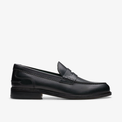 Craft James Lo Loafer Black Leather - Clarks Men