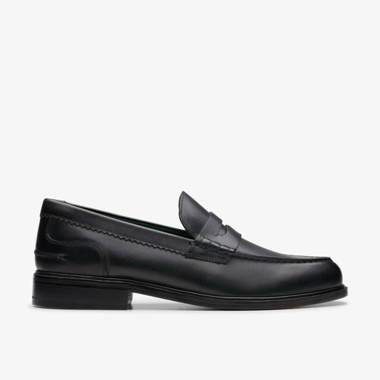 Craft James Lo Loafer Black Leather - Clarks Men