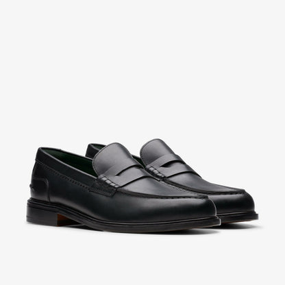 Craft James Lo Loafer Black Leather - Clarks Men